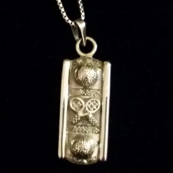 Navika Sterling Silver Tennis Pendant Necklace - Picture 3 of 8